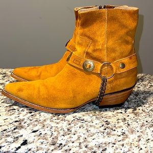 Tan Suede Size 13 Cowboy Boots